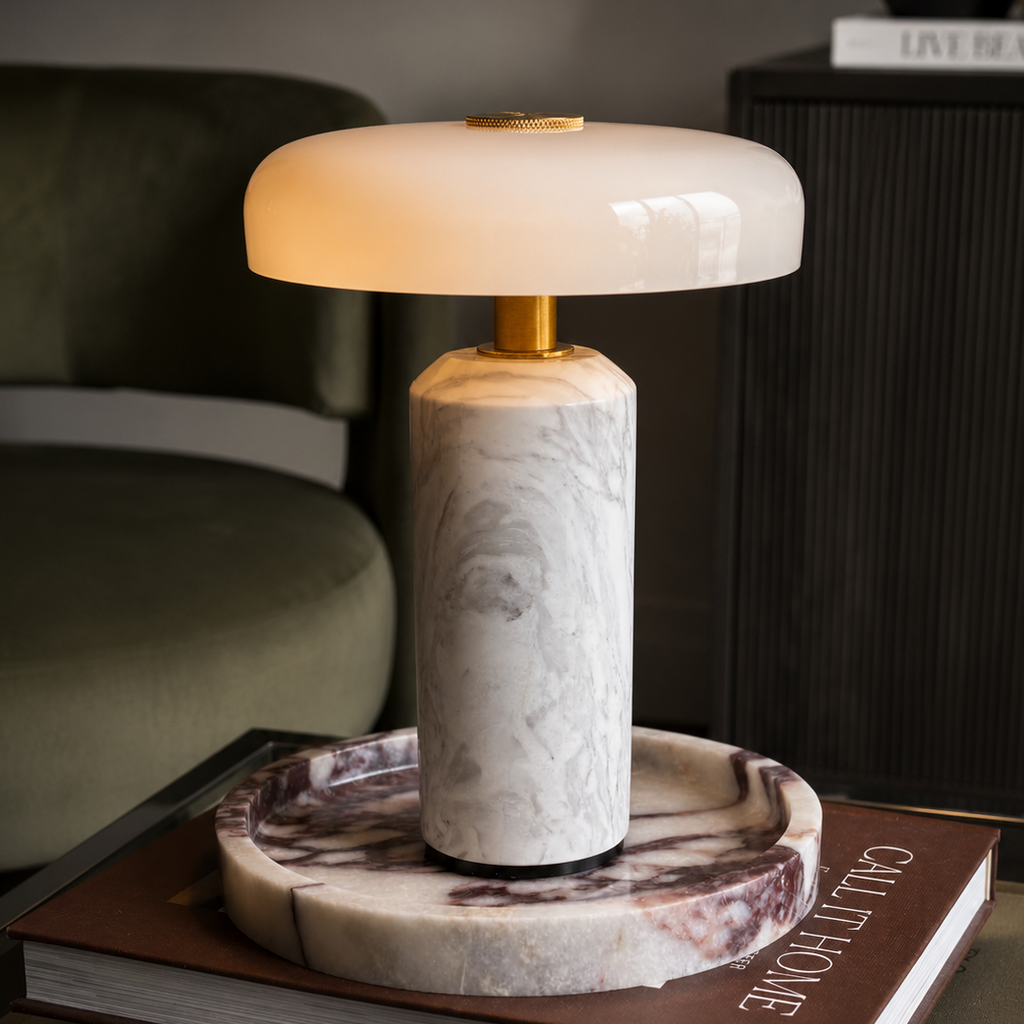 Lumière Rouge - Marble Lamp