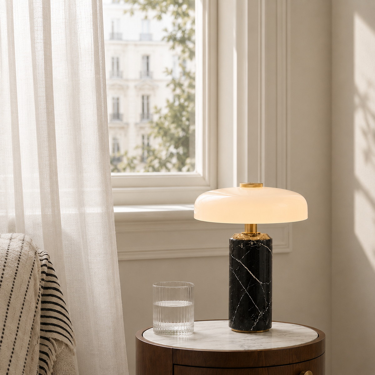 Lumière Rouge - Marble Lamp