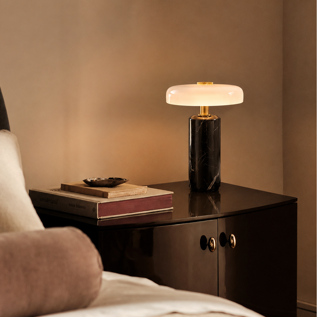 Lumière Rouge - Marble Lamp