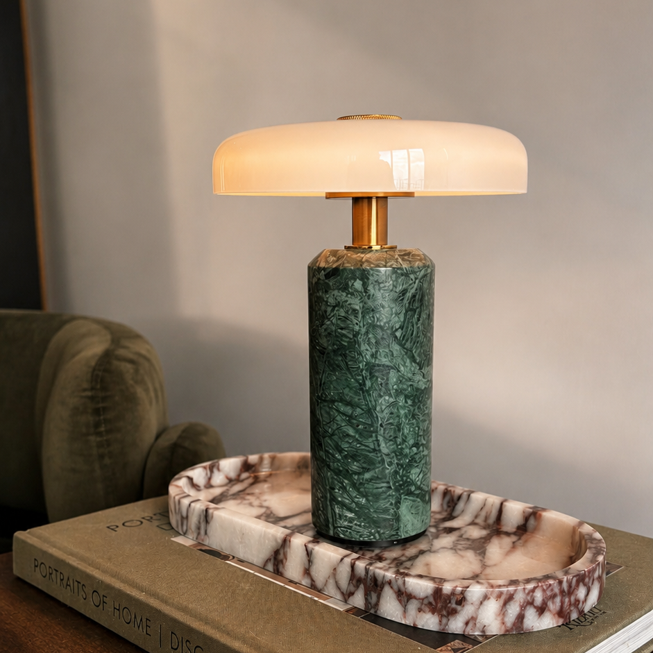 Lumière Rouge - Marble Lamp